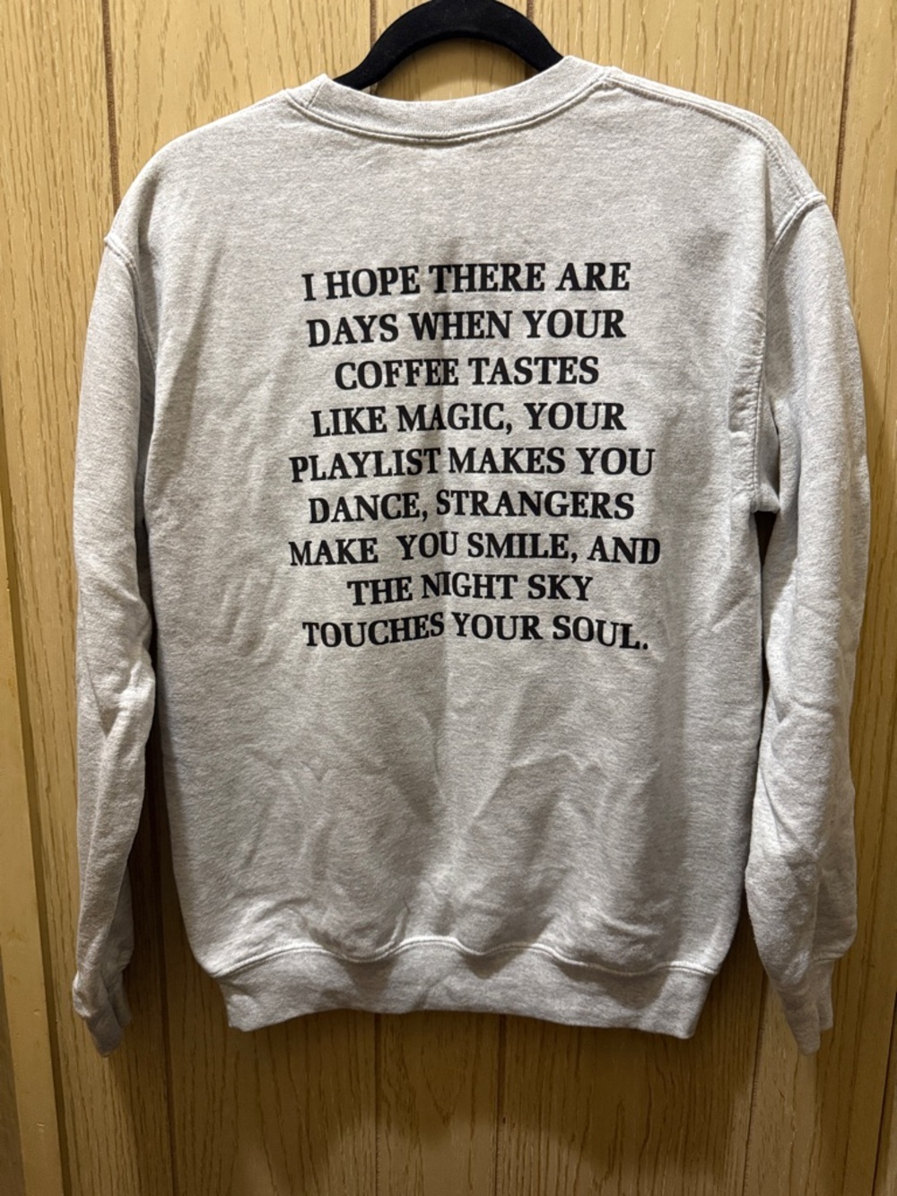 Light Gray Inspirational Graphic Crewneck Sweatshirt -